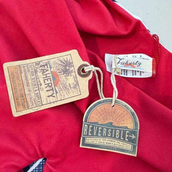 NWT Faherty REVERSIBLE Swim Caicos One Piece Bathing Suit New Beachy Summer XS - Picture 4 of 6